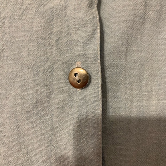 Vintage palm trees sleeveless button down blouse - Picture 6 of 9